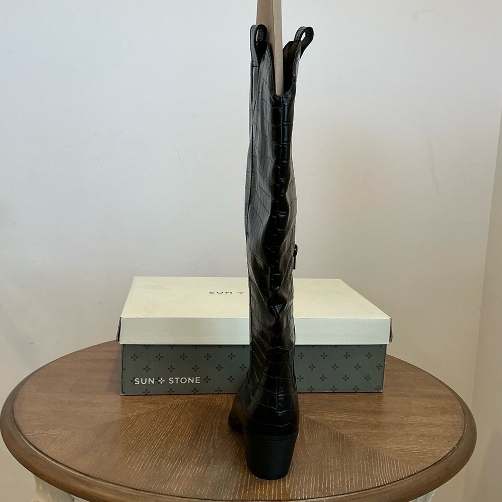 Sun + Stone Women's Dollyy Pointed-Toe Western Boots - Picture 6 of 7
